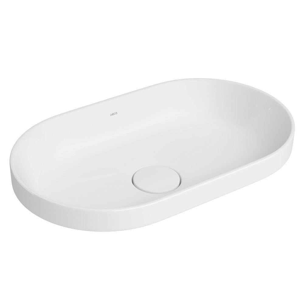 Cuba De Sobrepor Oval Deca Slim 50cm Branco L.24050.17 - 1