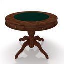 Ver imagem 2 de Mesa de Jogos Carteado 4 Lugares Bellagio com Gavetas e Tampo Reversível Base Estrela com Tecido Imb