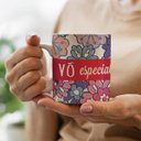 Ver imagem 2 de Caneca Vovó Especial Floral