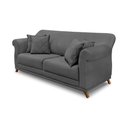 Ver imagem 1 de Sofá Decorativo 180cm 2 Lugares com 4 Almofadas Armstrong Suede Cinza - Gran Belo