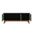 Ver mais imagens de Rack Kappesberg 3 Portas Preto Fosco/verde Oliva 136cm