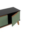 Ver imagem 7 de Rack Kappesberg 3 Portas Preto Fosco/verde Oliva 136cm