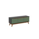 Ver imagem 3 de Rack Kappesberg 3 Portas Preto Fosco/verde Oliva 136cm