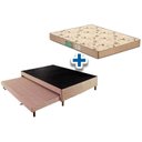 Ver imagem 1 de Cama Box c/Auxiliar Casal: Colchão Espuma Polar D45 Pérola Clean + Base Rústico Clean(138x188)