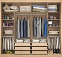 Ver imagem 4 de Guarda-Roupa Casal Valencia 6 Portas 6 Gavetas com Espelho