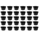 Ver imagem 1 de 30 Pés Sapata para Móveis Plástico Preto 2cm - Sofá, Puffs, Poltranas e Outros