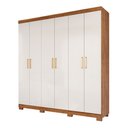 Ver imagem 2 de Guarda Roupa Maya 6 Portas Flex 3 Gavetas em MDF