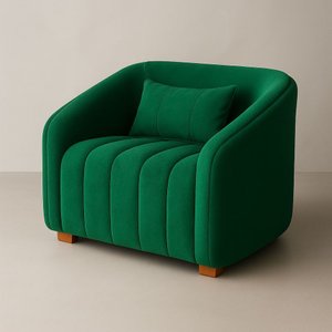 Poltrona Orgânica Lili Bouclé Premium - Verde