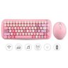 Mini Teclado e Mouse Educacional Sem fio Moffi Candy Tecla Redonda - Rosa - 4