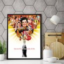 Ver imagem 2 de Quadro Coca-Cola Garrafa e Mulheres 24x18cm - com vidro:Madeira preta