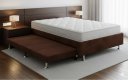 Ver imagem 2 de Cama Box Casal C/ Cama Auxiliar Suede 40x138x188 - Santo Box:marrom