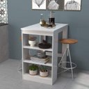 Ver imagem 1 de Mesa Bancada 2 Lugares com Nichos Linha B'S Branco