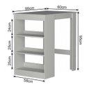 Ver imagem 3 de Mesa Bancada 2 Lugares com Nichos Linha B's