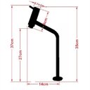 Ver imagem 2 de CUBA DE VIDRO OVAL CHANFRADA 51CM DOURADO REAL + VALVULA + TORNEIRA PRETA