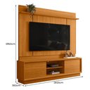 Ver imagem 6 de Estante Home Theater Siena Cinamomo para Tv até 75” - Madetec