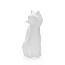 Ver imagem 3 de Escultura Decorativa Raposa em Resina Branco Mate 25x16 cm - D’Rossi