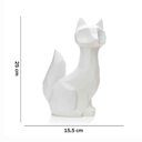 Ver imagem 5 de Escultura Decorativa Raposa em Resina Branco Mate 25x16 cm - D’Rossi