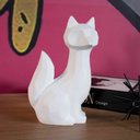 Ver imagem 2 de Escultura Decorativa Raposa em Resina Branco Mate 25x16 cm - D’Rossi