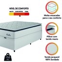 Ver imagem 6 de Cama Box Baú Casal Colchão Molas Ensacadas com Pillow Sevilha Branco/cinza Hellen