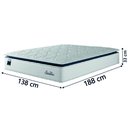 Ver imagem 4 de Cama Box Baú Casal Colchão Molas Ensacadas com Pillow Sevilha Branco/cinza Hellen