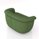 Ver imagem 7 de Sofá Namoradeira Decorativa Latvia 150cm Pés de Madeira Linho Verde G45 - Gran Belo