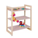 Ver imagem 2 de Prateleira Multiuso Mdf 3 Prateleiras Organização Versátil:rosa