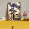 Quadro Decorativo Paisagem Araucaria a Mão com Moldura e Vidro Prata - 200x100 Cm - 4