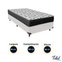 Ver imagem 3 de Cama Box Solteiro Branco e Colchão Iso 100 D33 Ortobom