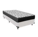Ver imagem 1 de Cama Box Solteiro Branco e Colchão Iso 100 D33 Ortobom