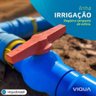 Registro de Esfera 100mm (4 Pol) Pvc Irrigacao Soldavel Azul Viqua - 2