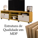 Ver imagem 4 de Rack Bancada para Tv de até 65" 2 Gavetas Galena Naturale/off White
