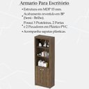Ver imagem 6 de Escrivaninha Armario e Balcao para Escritorio Nogal Me41x69x03x10 Tecno Mobili