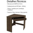 Ver imagem 7 de Escrivaninha Armario e Balcao para Escritorio Nogal Me41x69x03x10 Tecno Mobili