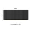 Ver imagem 6 de Armário Aéreo Madesa Lux 80 cm 1P Suspensa Rustic e Preto