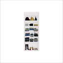 Ver imagem 3 de Guarda Roupa Modular 2 Portas Espelho com Prateleiras 90 cm Lotus Belmax:Branco