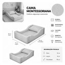 Ver imagem 3 de Cama Montessoriana Infantil em Espuma com Colchão Bouclé:Cinza