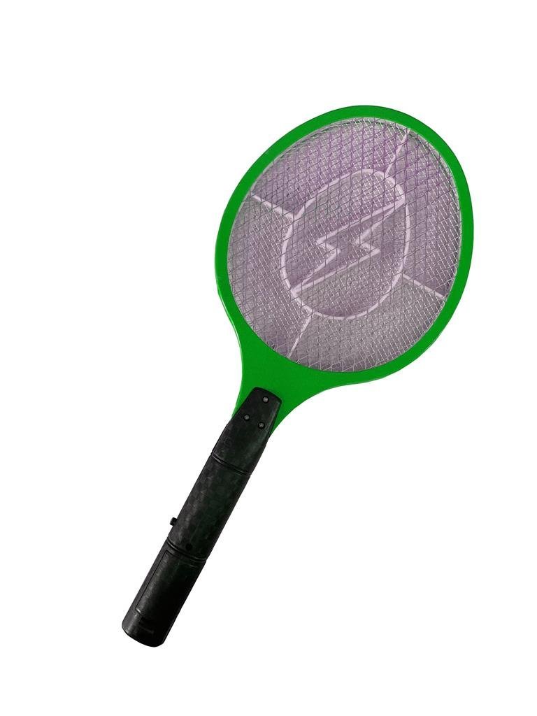 Raquete Elétrica á Pilha Mata Mosquito - Verde