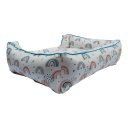 Ver imagem 4 de Cama para Cachorros Retangular 100% Impermeável Off White Proteção Antialérgica e Espaçosa Duz Pets