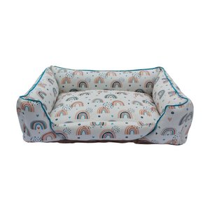 Cama para Cachorros Retangular 100% Impermeável Off White Proteção Antialérgica e Espaçosa Duz Pets