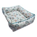 Ver imagem 2 de Cama para Cachorros Retangular 100% Impermeável Off White Proteção Antialérgica e Espaçosa Duz Pets