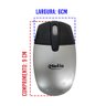 Teclado e Mouse Multimidia sem fio abnt 2 receptor carregador de pilhas usb home office trabalho - 4