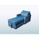 Ver imagem 2 de Poltrona Cama Meca_mm que Se Transforma em Sofá Cama Solteiro Resistente e Confortável em Linho