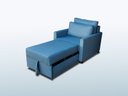 Ver imagem 2 de Poltrona Cama Meca_mm que Se Transforma em Sofá Cama Solteiro Resistente e Confortável em Linho