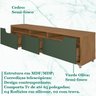Painel Frisado 220x220 cm Rack 3 Gav 65 Pol Cedro Verde Oliva DCASA - 5