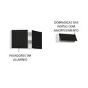 Ver imagem 5 de Kit com 2 Armários Aéreos Multiuso 3 Portas Agata Madesa