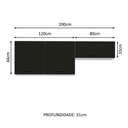 Ver imagem 4 de Kit com 2 Armários Aéreos Multiuso 3 Portas Agata Madesa