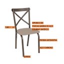 Ver mais imagens de Conjunto de Mesa 4 Cadeiras Karina Bege/Bronze/Linho