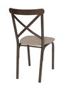 Ver imagem 5 de Conjunto de Mesa 4 Cadeiras Karina Bege/Bronze/Linho