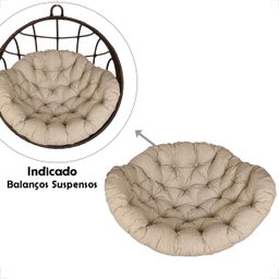 Almofada Acquablock para Balanço Suspenço Ninho - Linhão Bege - 3
