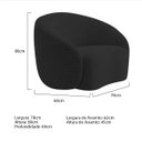 Ver imagem 3 de Kit 02 Poltronas Orgânica Luxo Recepção Amore Linho - Doce Sonho Móveis